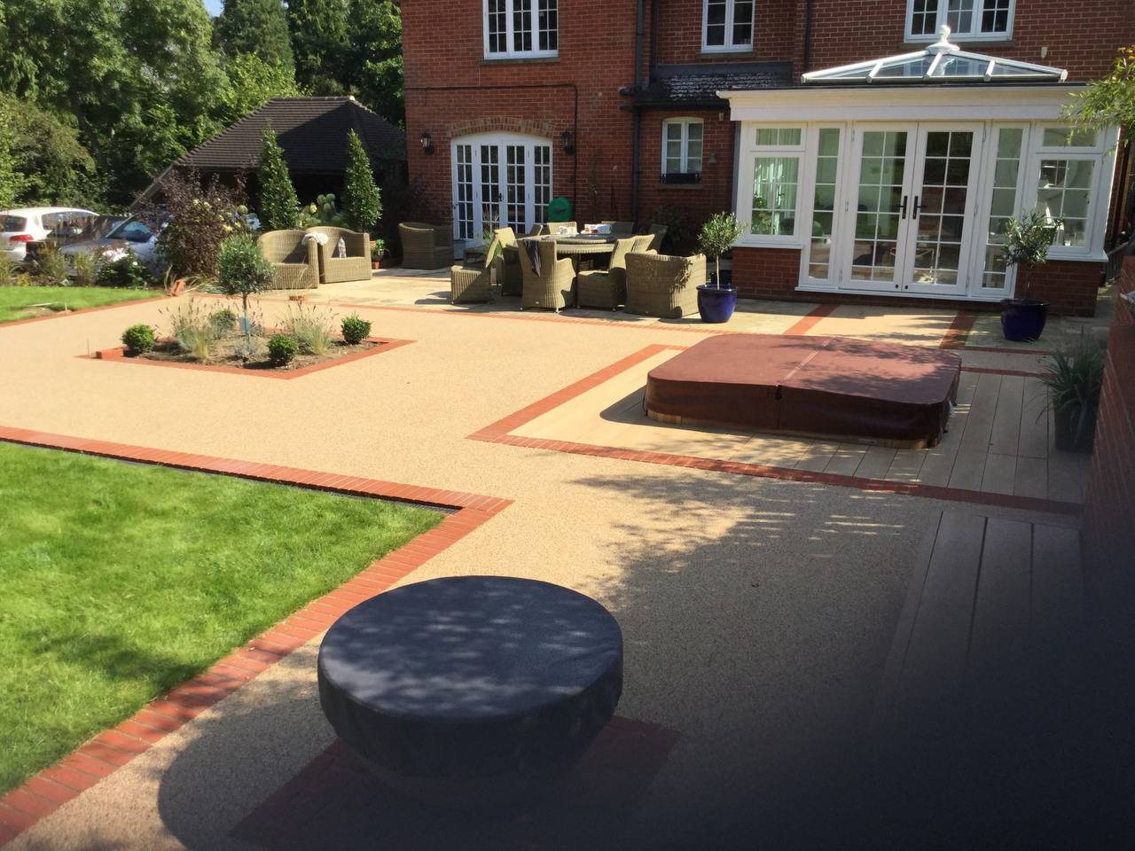 This is a photo of a Resin bound patio carried out in Darlington. All works done by Bury Resin Driveways Darlington